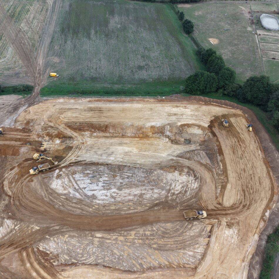 Chantier vue d'en haut - Groupe Charpentier